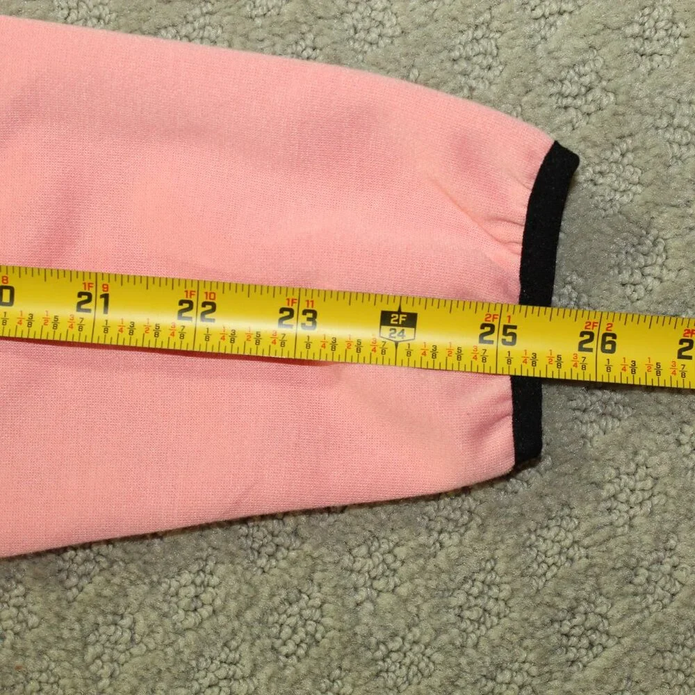 2pc Amiri Logo Womens Sz S Peachy Pink Sweats Outfit Hoodie & Pants